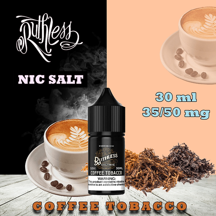 Ruthless Nic Salt Coffee Tobacco 30ml Ruthless Nic Salt Coffee Tobacco 30ml