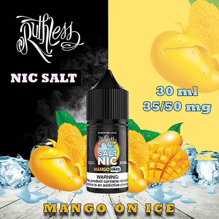 Ruthless Nic Salt Mango On Ice 30ml Dubai Ruthless Nic Salt Mango On Ice 30ml Dubai