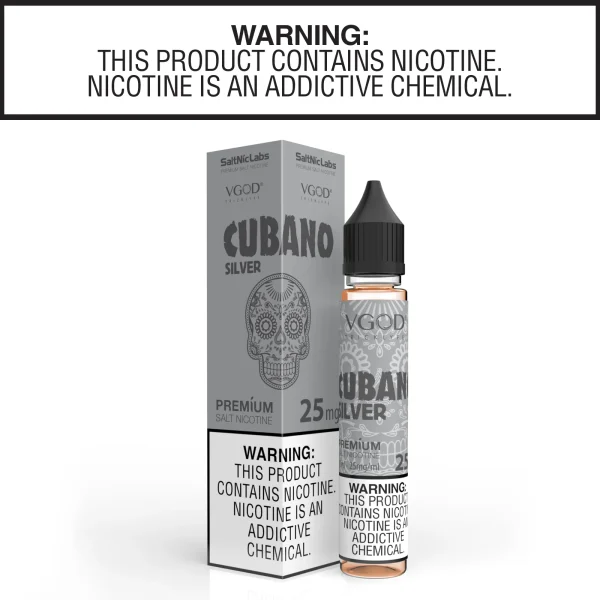 Cubano Silver By Vgod Salt Nic Collection 30ml