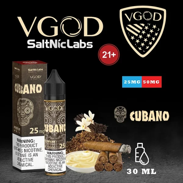 Vgod Cubano Salt Nic 30ml