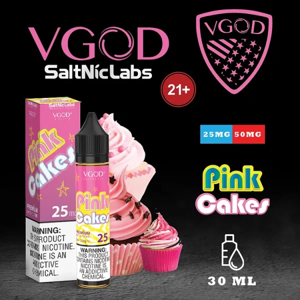 vgod pink cakes salt nic 30 ml